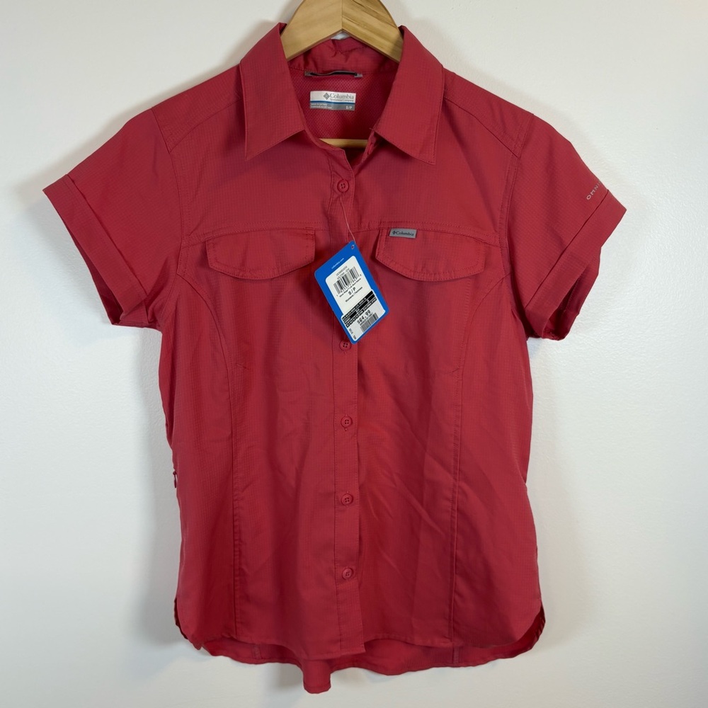 NWT Columbia Women’s Silver Ridge Lite Short Sleeve Shirt, Size Small, Pink - Picture 2 of 10
